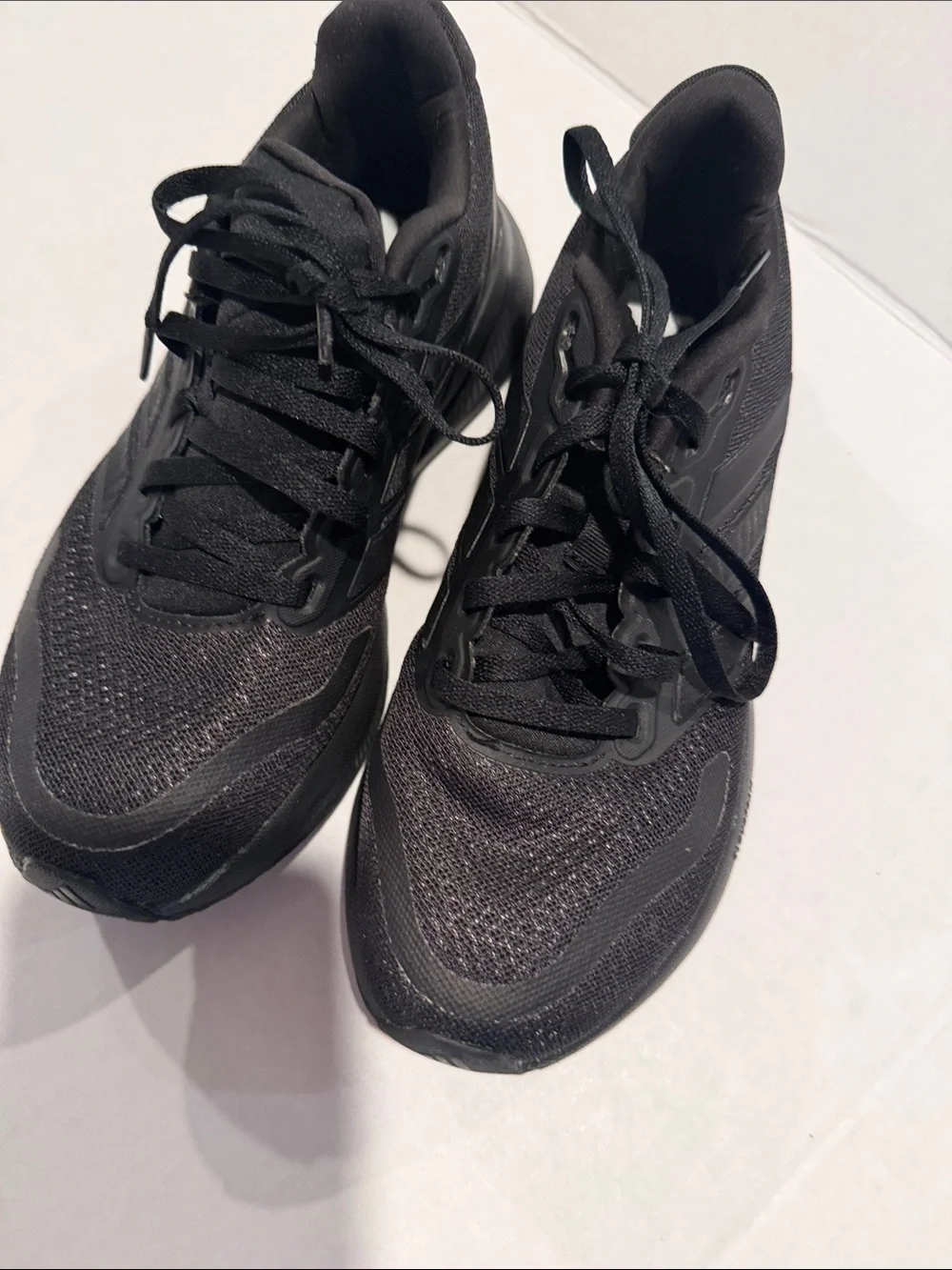 Women’s Black Performance Lace-Up Sneakers